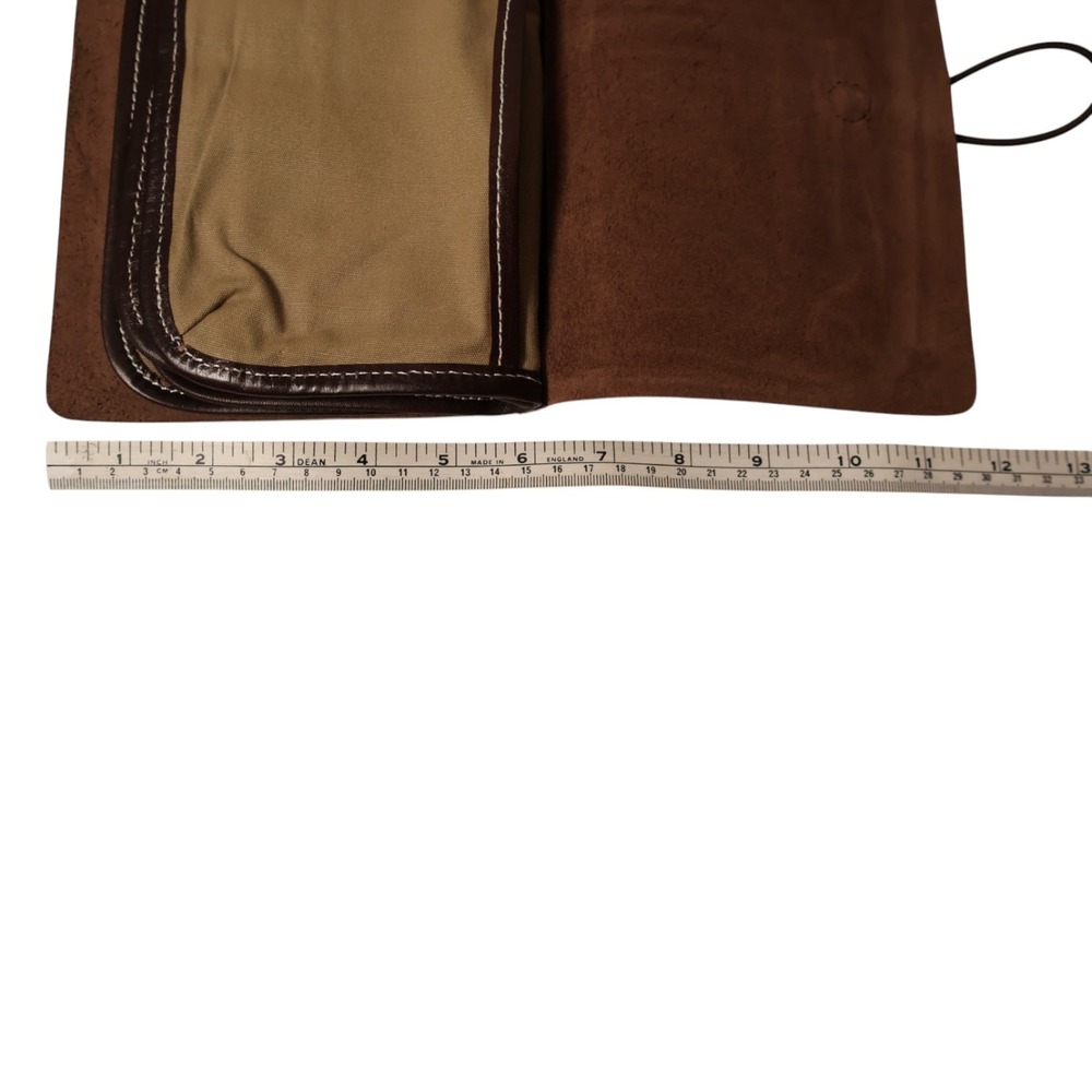 LINSHI TASKS Genuine Leather Journal Planner Folio Wallet Organizer Brown - Picture 16 of 16